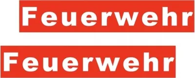 Produktbild von 2 Stück Aufkleber "Feuerwehr"