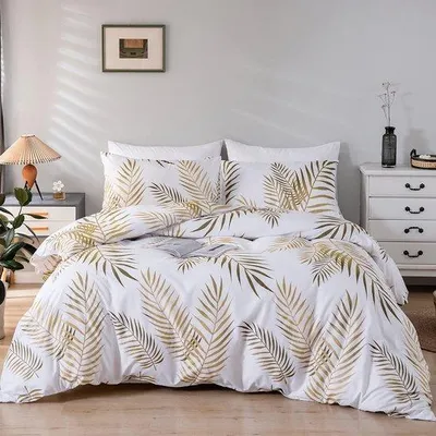 Produktbild von Geoptimalisierte Titel  Unyqoos® Bettwäsche Set mit Blattmuster und Reißverschluss - Für alle Jahreszeiten - Hochwertiges Material - 2-teiligKorte Verkoopbeschrijving  Entdecken Sie die stilvolle Unyqoos® Bettwäsche Set mit einem eleganten Blattmuster und praktischem Reißverschluss. Ideal für alle Jahreszeiten, sorgt diese hochwertige Bettwäsche für einen erholsamen Schlaf und ein modernes Ambiente in Ihrem Schlafzimmer.Uitgebreide Productbeschrijving  Die Unyqoos® Bettwäsche Set vereint Funktionalität und