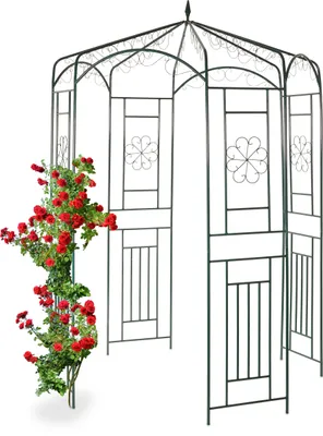Produktbild von relaxdays Rosenpavillon Metall