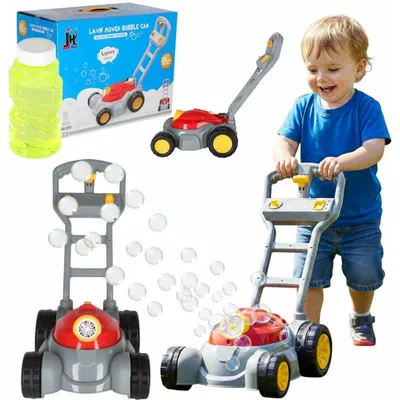 Obrázok produktu pre Kosačka na mydlové bubliny pre deti 3+ - hračka s automatickým uvoľňovaním, svetlo a zvuk