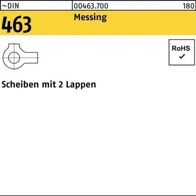Produktbild von Reyher  Scheiben DIN 463 Messing 23 Ms (25 Stück)