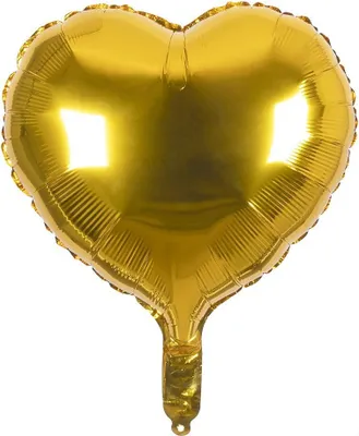 Produktbild von Herz Folienballon gold