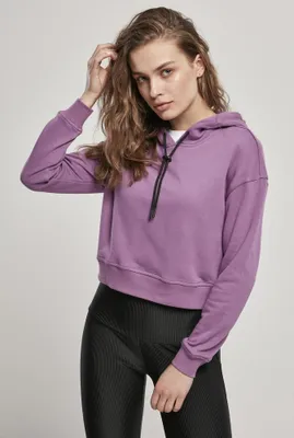 Produktbild von Urban Classics Damen Hoodie Ladies Short Terry Hoody Duskviolet-2XL