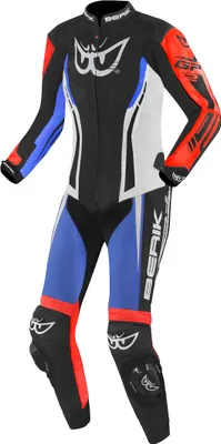 Produktbild von Berik Monza Damen 1-Teiler Motorrad Lederkombi, schwarz/weiß/rot/blau, 48