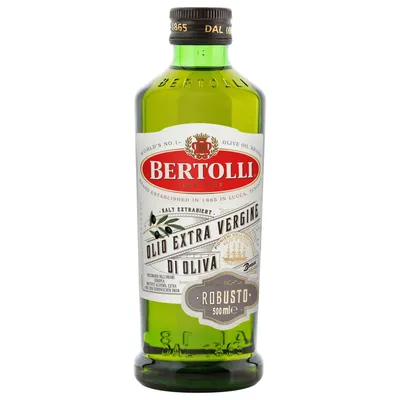 Image de Bertolli Olio Extra Vergine de Oliva Robusto fruité intense 500ml