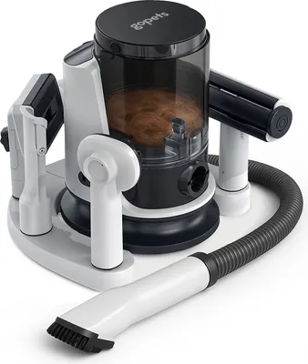 Produktbild von Gopets 9-teilige Hundeschermaschine – Tierhaarschneider für dickes Fell – Haarentferner für Haustiere – Trimsatz für Hunde und Katzen – mit Staubsauger – Massagebürste – 23 x 30 cm