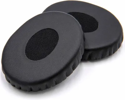 Produktbild von vhbw 2x Ohrpolster kompatibel mit Bose OnEar OE2i, OE2, 2i, 2 Kopfhörer Headset, Synthesefaser Schwarz