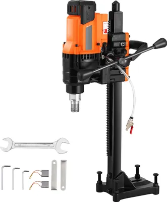 Image de SucceBuy -carotteuse, 0,8 - 7,9 pouces de diamètre de forage, 3000W stable avec support, humide/sec, sans joint d'eau, pour béton, briques, marbre