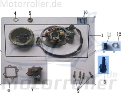 Produktbild von Schraube M6x18mm Innensechskant Jonway Florett 2.0 50 City 50ccm 741258 Motorroller.de Innensechskantschraube Maschinenschraube Scooter