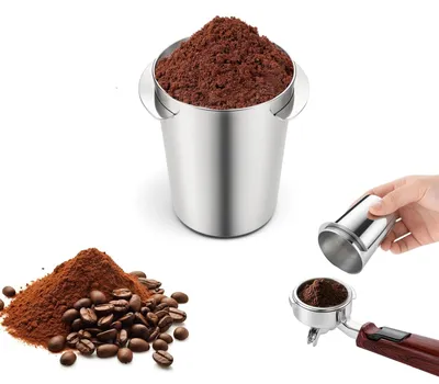 Imagen del producto de Dispensador de café de 51 mm – Acero inoxidable, para máquinas de espresso, ideal para uso doméstico y en cafeterías