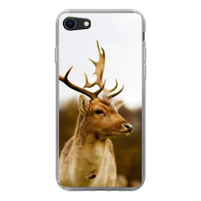 Produktbild von MuchoWow® Handyhülle Schutzhülle Hülle für iPhone 8 Damhirsch - Wald - Herde - Tiere - Natur Silikon Softcase Handy Hülle - Schutzhaube