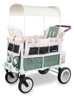 Produktbild von Wonderfold Bollerwagen Kinderwagen VW2 Volkswagen Sage Green - grün