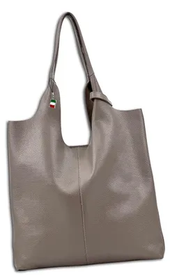 Produktbild von Florence Leder Tasche Damen Shopper grau 5x37x38cm OTF166K3