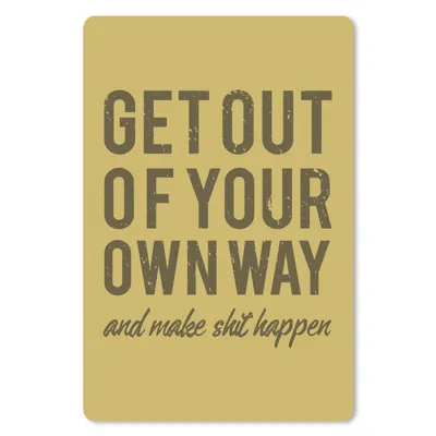 Produktbild von MuchoWow® Mauspad Mousepad Jahrgang - Text - Gelb 40x60 cm - Mousepads - Maus Mat - Pad - Mausunterlage - Schreibtisch Accesoire