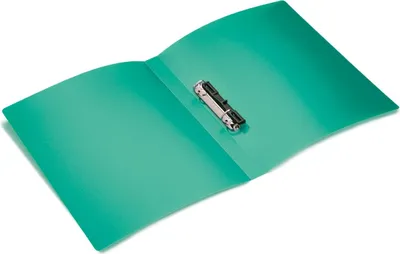 Produktbild von Ringbuch A4 2 Ringe 25mm transluzent türkis Packung mit 3 Stück
