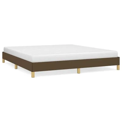 Zdjęcie produktu dla Rama Łóżka, Ciemnobrązowa, 180 X 200 Cm, Obita Tkaniną Lumarko!