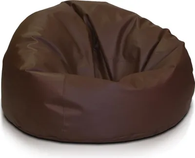 Obrázok produktu pre Ecopuf Sakwa, sedací vankúš kreslo Bean Bag, sedací vak z umelej kože, Tmavohnedá E13, M