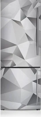 Produktbild von Kühlschrankfolie Aufkleber Kühlschrankmagnete Dekoration Kühlschrankfolie 60x180 cm - Graue Abstraktion