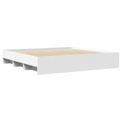 Produktbild von Bettgestell Weiß 200x200 cm Holzwerkstoff