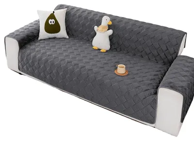 Obrázok produktu pre Prehoz na pohovku, poťah na pohovku, prikrývka 120 x 185 cm, mäkký, neklzký, sivý