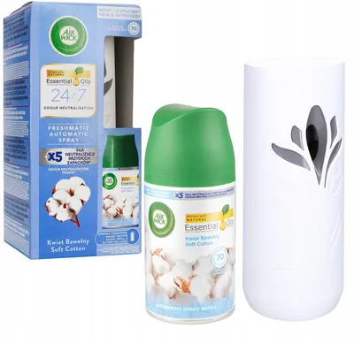 Zdjęcie produktu dla AIRWICK Freshmatic Kwiat Bawełny - automatyczny odświeżacz powietrza z wkładem 228ml