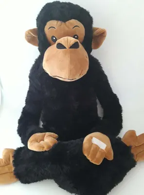 Produktbild von Plüschtier Affe Hängeaffe Mega, 145 cm, schwarz, Affen Hängeaffen Kuscheltiere Stofftiere Klettband