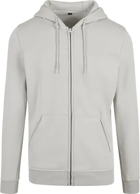Produktbild von Build Your Brand BY012 | Heavy Zip Hoody - Farbe: Light Asphalt - Größe: 5XL