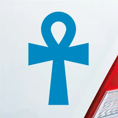 Produktbild von Auto Aufkleber Heilige Katze Holy Cat Ägypten Egypt Car 10x15 cm Hellblau Sticker Heckscheibenaufkleber