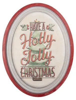 Produktbild von Clayre & Eef Textschild 62x2x47 cm Weiß Metall