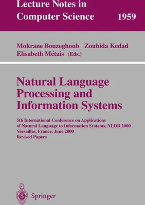 Produktbild von Natural Language Processing and Information Systems