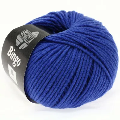 Produktbild von Lana Grossa BINGO 50 g extrafeine Wolle 80 m, Farbe:090 - Kobaltblau