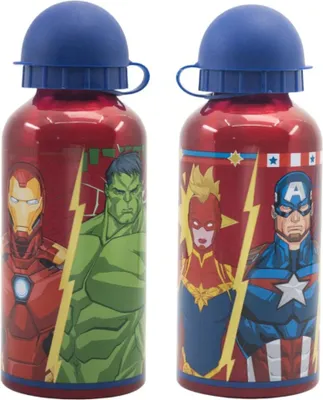 Produktbild von Marvel Avengers Kinder Alu Wasserflasche Trinkflasche Flasche 400 ml
