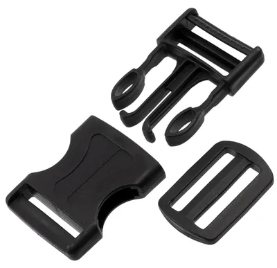 Schnellverschluss-Set 4+4, 30 mm, schwarz, Kunststoff