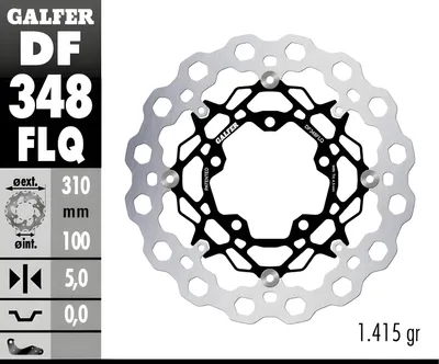 Obrázek produktu pro Sada brzdových kotoučů Galfer 2x DF348FLQ CUBIQ® plovoucí přední 310x5mm pro Suzuki VZR M 1 R R2 Intruder GSX-R 600 - 1800 ccm r. v. 2005 - 2025