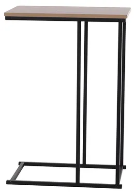 Produktbild von H&S Collection Beistelltisch - schwarz/braun - 40 x 26 x 58 cm