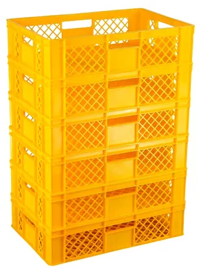 Produktbild von Bäckerkisten 6 Stück 600 x 400 x 150 mm in gelb