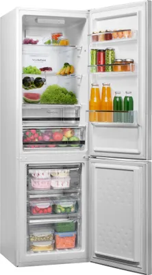 Produktbild von Amica KGCN 387 110 W, 231 l, N-ST, 3,2 kg/24h, E, Fresh Zone Fach, Weiß