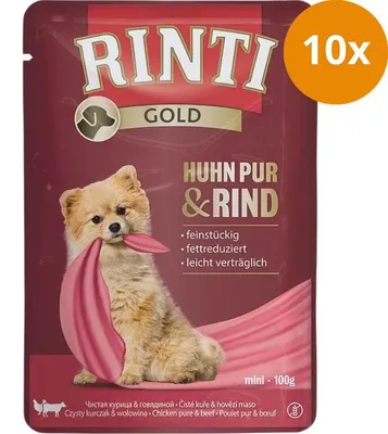 Produktbild von RINTI Gold Huhn Pur & Rind 100g, Adult, jede Rasse, Rind, Huhn, 100 g, Ohne Soja