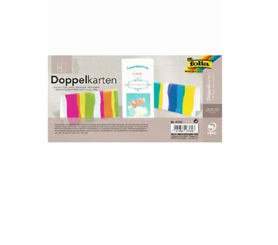 Obrázek produktu pro Folia 8762 Listová karta - DL vysoká, 190 g/m2, bílá, dvojitá, 25 kusů