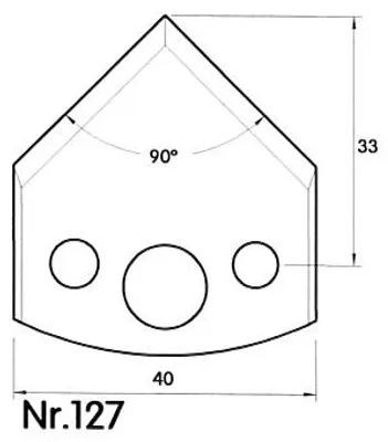 Immagine prodotto di BRÜCK UNI - Lama profilata n. 127 HSS | 36427