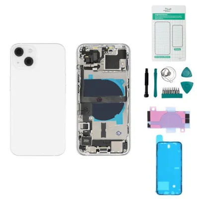 Zdjęcie produktu dla etui na iPhone'a 13 z tylną pokrywą w kolorze białym - zestaw