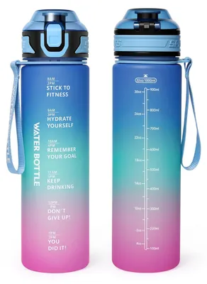 Obrázok produktu pre Fľaša na pitie - 1000 ml - Modro-fialová
