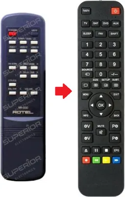 Produktbild von Ersatz Fernbedienung für Rotel RR-930 / RSP-980