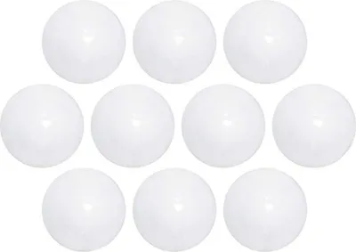 Produktbild von MAUL Magnet Kugel 10 Stück 0,6 kg Kunststoff Ferrit bruchsicher lackiert Ø 3 x 2 cm weiß