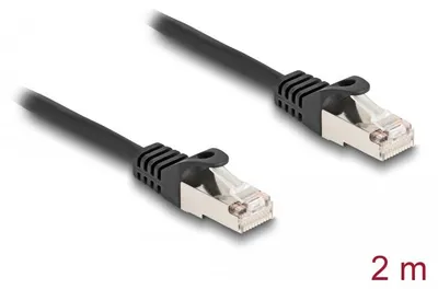 Produktbild von DeLOCK Kabel RJ50 Stecker zu RJ50 Stecker S/FTP 2 m schwarz, 2 m, S/FTP (S-STP), RJ-50, RJ-50, Schwarz
