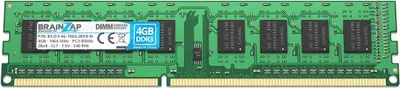 Obrázok produktu pre BRAINZAP 4GB DDR3 RAM DIMM PC3-8500U 2Rx8 1066 MHz 1,5V CL7 Pamäť pre počítače