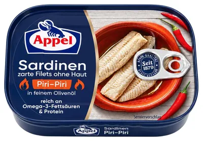 Produktbild von APPEL Sardinenfilets Piri-Piri 105g