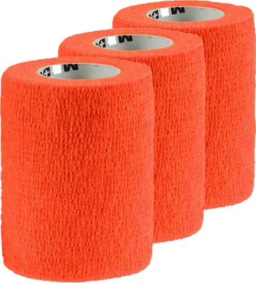 1/3/6 Haftbandagen Größe+Farbe wählbar - selbsthaftende Bandage Fixierverband selbstklebend 3 Stück | 7.5 cm | orange