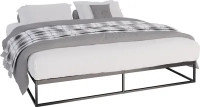 Produktbild von Metallbett SUKAR - Metall Schwarz 185.5x205.5x25 cm | Bett 180x200 Bettrahmen Metall Doppelbett