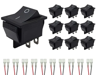 Produktbild von ProRide Wippschalter KCD4-202, 2-polig, 250 V/16 A, 10 Stück